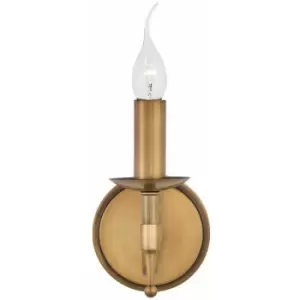 Image of Loops - Avery Luxury Single Wall Light Antique Brass Traditional Candelabra Lamp Holder