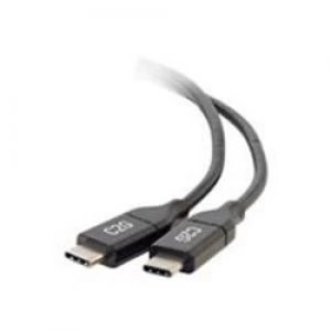 Image of C2G 3m (10ft) USB C Cable M/M - USB 2.0 (5A) - Black