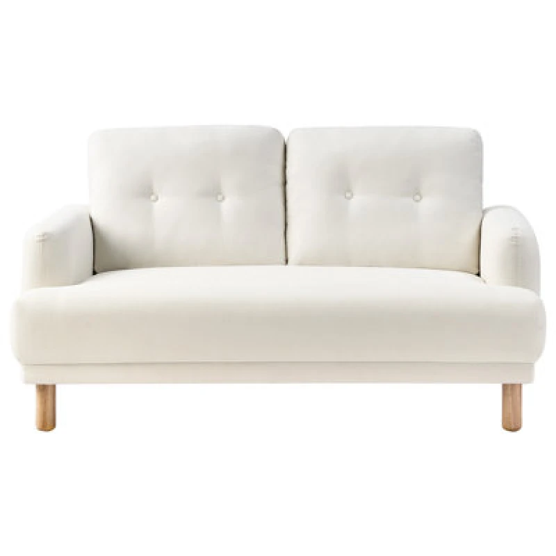 Image of Beliani Sofa 2 Seater Tuve Fabric Off-White