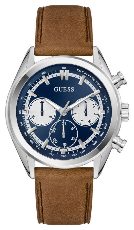 Image of Guess GW0972G1 DAWSON Multifunction (44mm) Blue Sunray Dial Watch