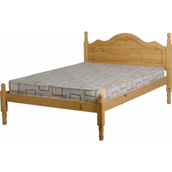 Image of Sol Pine Bed Solid Antique Pine 4ft6 Double - Seconique