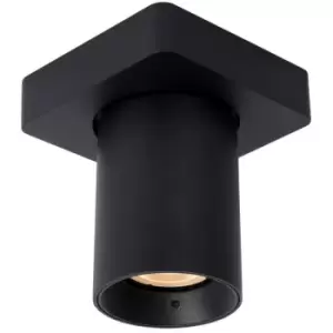 Image of Lucide NIGEL - Ceiling Spotlight - LED Dim to warm - GU10 - 1x5W 2200K/3000K - Black