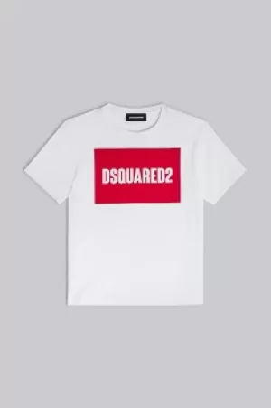 Image of DSQUARED2 Kids Short sleeve t-shirt White Size 10 100% Cotton
