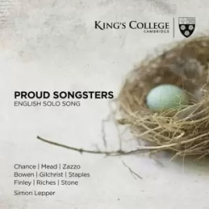 Image of Proud Songsters English Solo Song by William Denis Browne CD Album