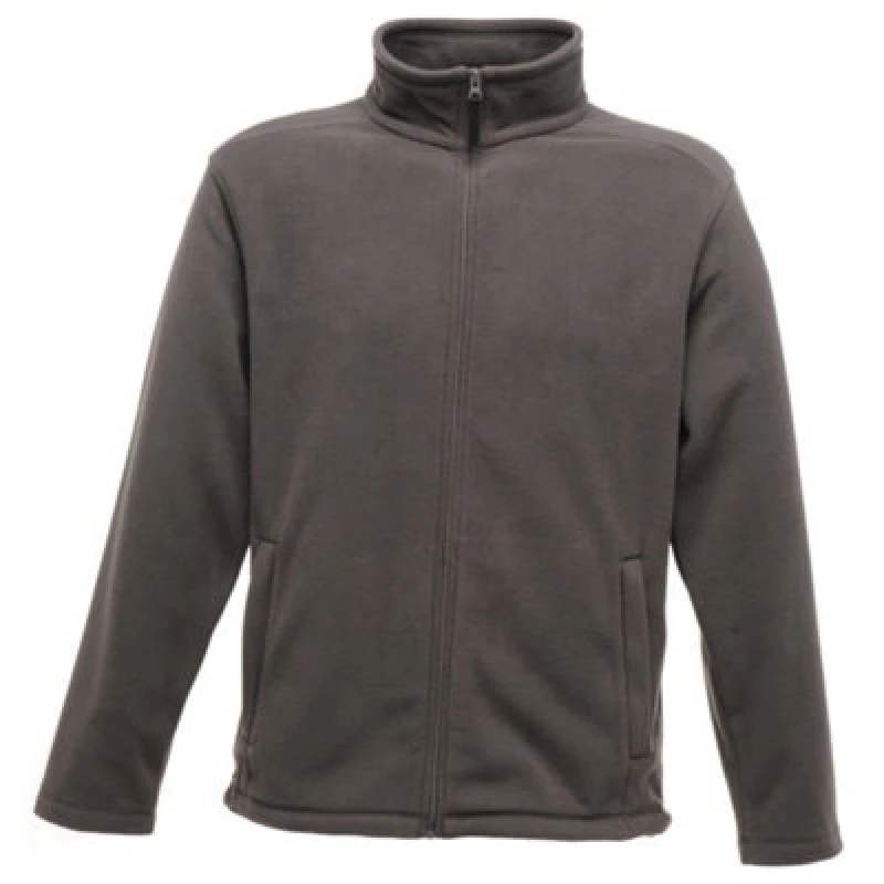 Image of Regatta Professional Mens Plain Micro Fleece Full Zip Jacket (Layer Lite) in Dark Grey Size: Small Dark Grey Male S