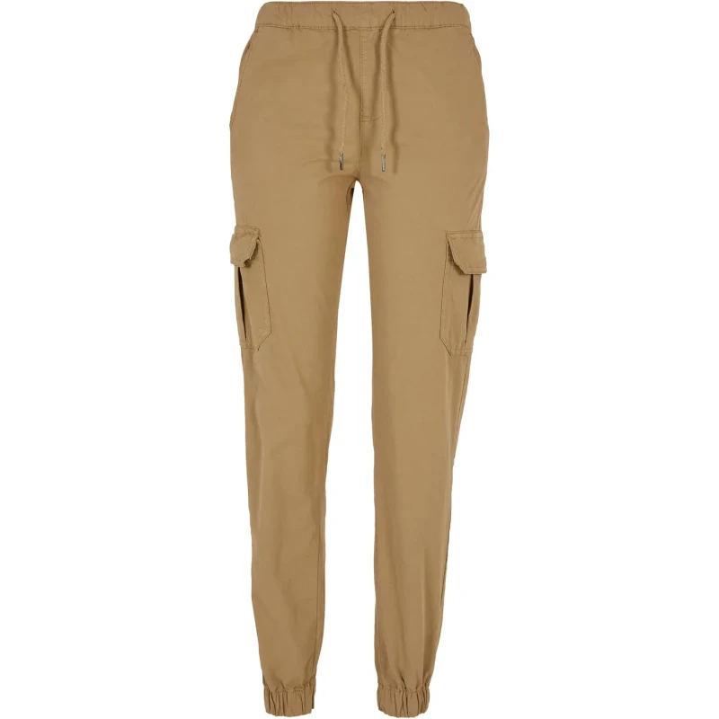 Image of Urban Classics Trousers cargo high waist woman Urban Classics Beige Female M