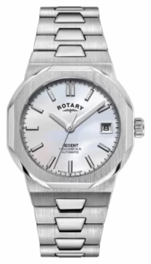 Image of Rotary LB05410/07 Womens Regent Automatic Mother-of-Pearl Watch