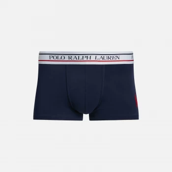 Image of Polo Ralph Lauren Mens Cotton Solid Trunks - Cruise Navy - S