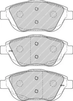 Image of Ferodo FDB4288 Brake Pad Set Front Axle Premier Car