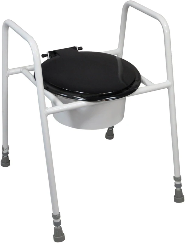 Image of Aidapt Solo Skandia Toilet Frame With Seat Lid White