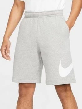 Image of Nike Sportswear Club Swoosh Shorts - Dark Grey