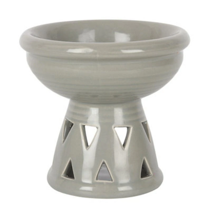 Image of Something Different Something Different Ceramic Deep Bowl Oil Burner in Grey Grey One Size Unisex 5063107007643