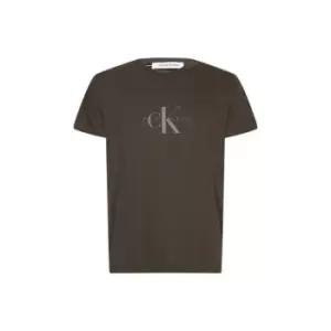 Image of Calvin Klein Arch Monogram T Shirt - Black