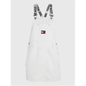 Image of Tommy Jeans Dungaree Dress BG7099 - White