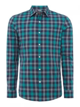 Image of Mens Michael Kors Check Shirt Green