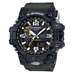 Image of Casio G-Shock Master of G MUDMASTER Tough Solar Watch GWG-1000-1A3 - Black and Green