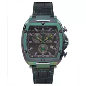 Image of GC Y83009G2MF Spirit Tonneau Chronograph Black Strap Wristwatch