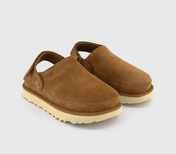 Image of UGG Womens Goldenstar Clogs Chestnut Tan, 7