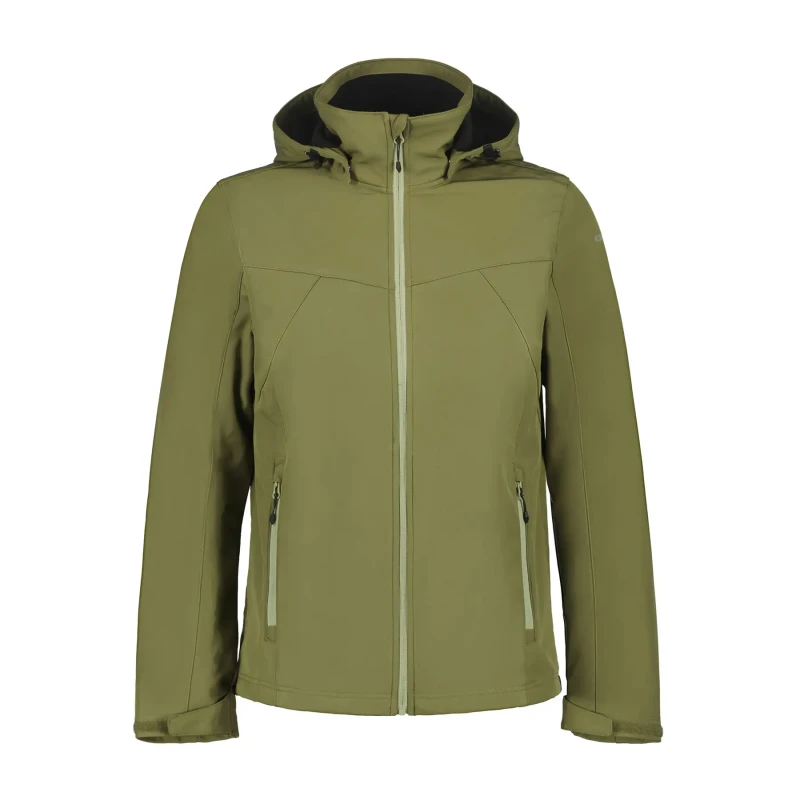 Image of Fleece-lined softshell jacket Icepeak BRIMFIELD Vert Male 48