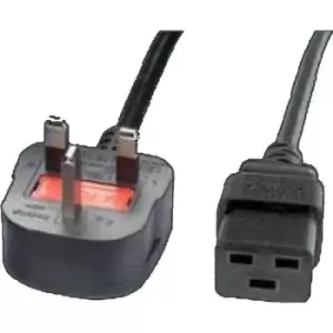Image of Eaton Cable 13A UK plug to IEC C19 Female