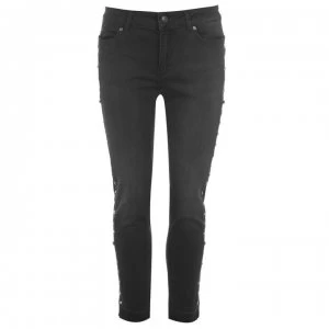 Image of Escada Embellished Slim Jeans - A001