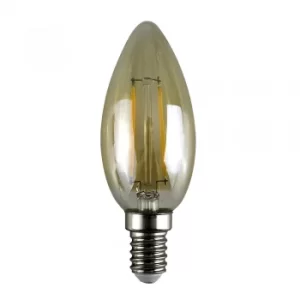 Image of MiniSun 2W SES/E14 Filament Candle Bulb In Amber