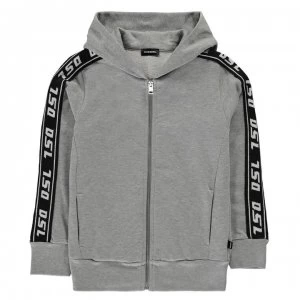 Image of Diesel Tape Zip Hoodie - Grey K9631