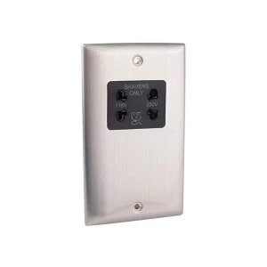 Image of SMJ Dual Voltage Shaver Socket Chrome