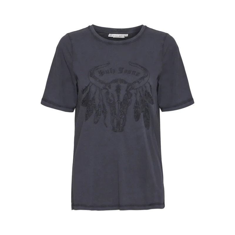 Image of Pulz Jeans Womens T-Shirt Pulz Jeans Larissa Buffalo Noir Female S