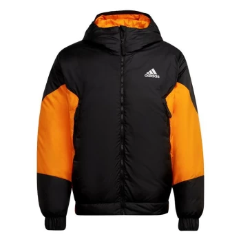 Image of adidas D11 Down Colourblock Hooded Jacket Mens - Multi