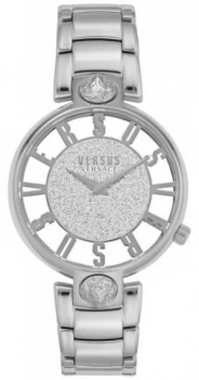 Image of Versus Versace Womens Kirstenhof Silver Steel Bracelet Watch
