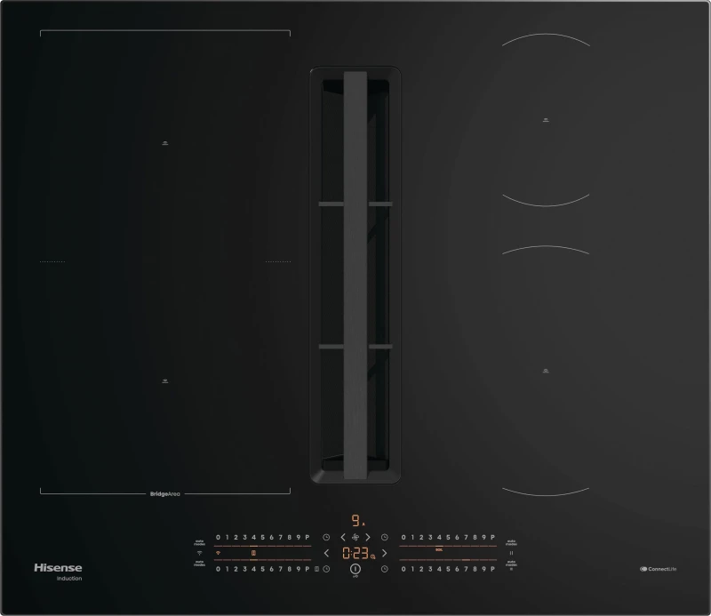 Image of Hisense HEH6432BSCWF 60cm Air Venting Induction Hob - BLACK HEH6432BSCWF