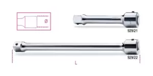 Image of Beta Tools 929/21 1" Square Drive Extension Bar 200mm 009290815