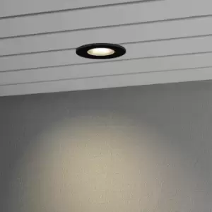 Image of Recessed Outdoor Effect High Power LED 6W Black - Glass Front, IP44