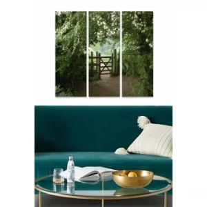 Image of MDF396701 Multicolor Decorative MDF Painting (3 Pieces)