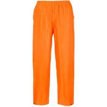 Image of Portwest - S441ORRM - sz M Classic Adult Rain Trousers - Orange