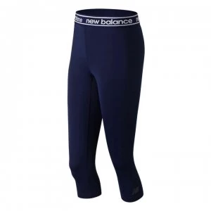 Image of New Balance Balance Core Running Tights Ladies - Navy