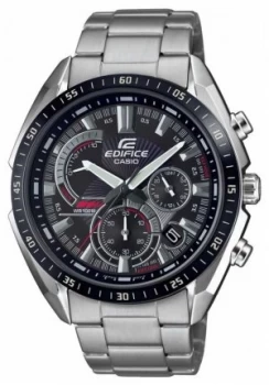Image of Casio Edifice Steel Bracelet Stop Black Dial Watch