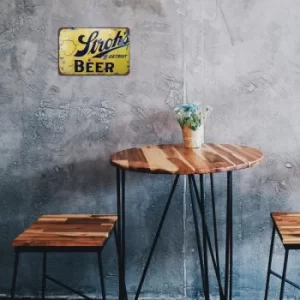 Image of Stroh's Beer Multicolor Decorative Metal Wall Accessory