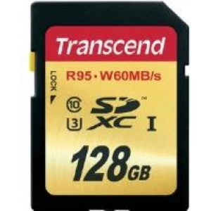 Image of Transcend UHS I U3 128GB Secure Digital XC Card Class 10