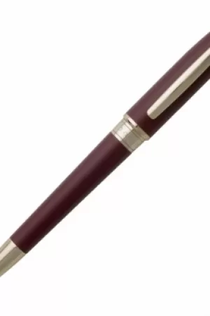 Image of Hugo Boss Pens Gold Plated Ballpoint Pen Essential Burgundy HSC7074R