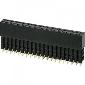 Image of Phoenix Contact PSTD 0,65X0,65/40-2,54 Raspberry Pi receptacle Black Suitable for (single board PCs) Raspberry Pi