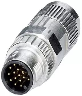 Image of Phoenix Contact Cable Mount Connector, 17 Contacts, M12 Connector