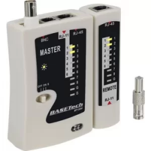 Image of Cable tester Basetech BT-200 Suitable for Suitable for RJ45, RJ11, BNC