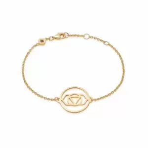 Image of Daisy London Jewellery Brow Chakra Chain Bracelet 18Ct Gold Plate