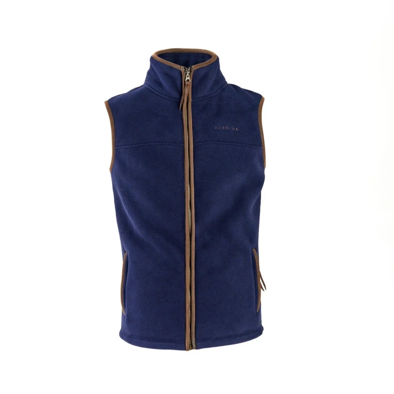 Image of Aubrion Aubrion Men Core Fleece Gilet in Navy Size: X-Small Navy XS Male 5063527045904