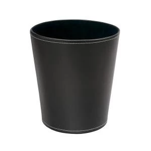 Image of Elite Waste Bin Faux Leather Brown 113167