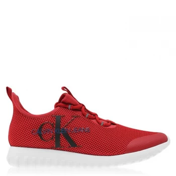 Image of Calvin Klein Jeans Calvin Reiland Slip On Trainers - Racing Red