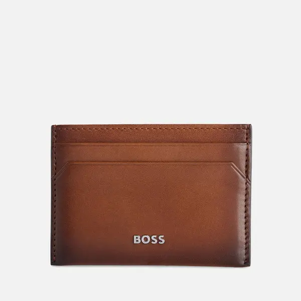 Image of BOSS Black Highway Leather Cardholder Brown male 50517236-210