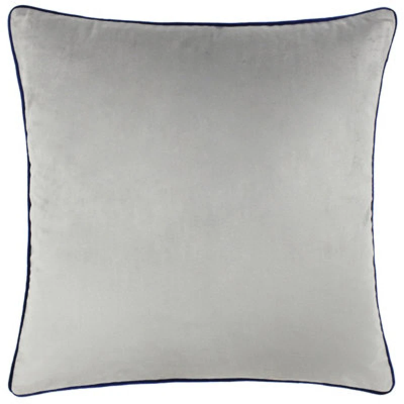 Image of Furn Furn Meridian Velvet Cushion in Silver Size: 45cm x 45cm Silver 45cm x 45cm Unisex 5025532353702